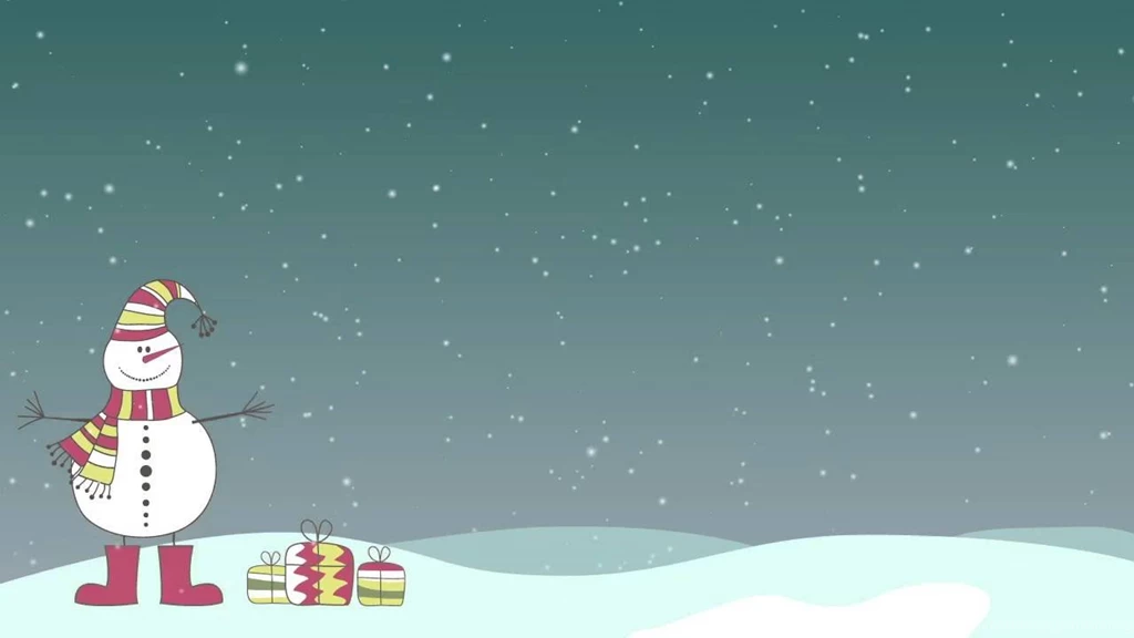 Waving Snowman In A Snowy Motion Backgrounds Free Download YouTube