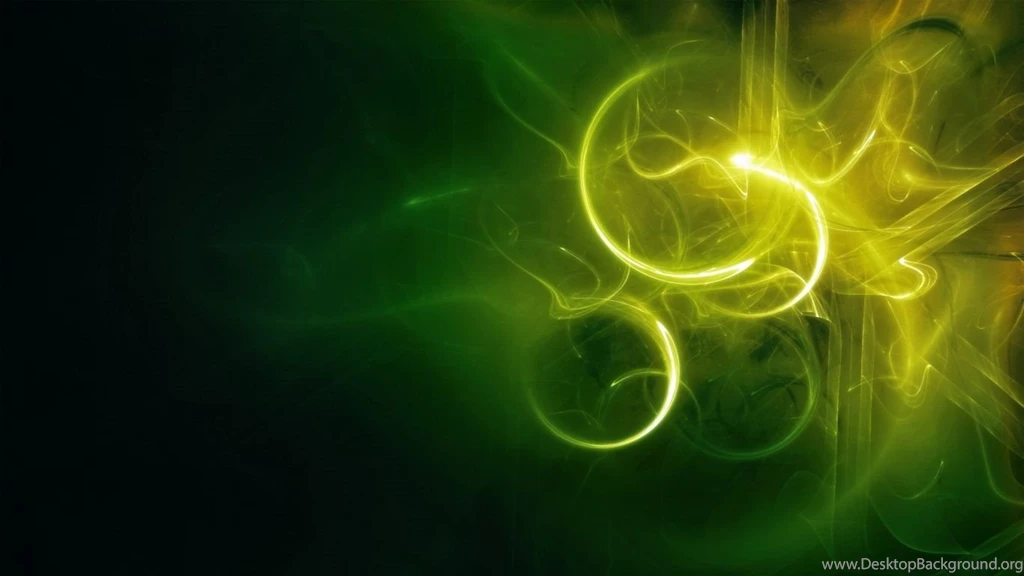 1366x768 Abstract Yellow Green Drawing Wallpapers