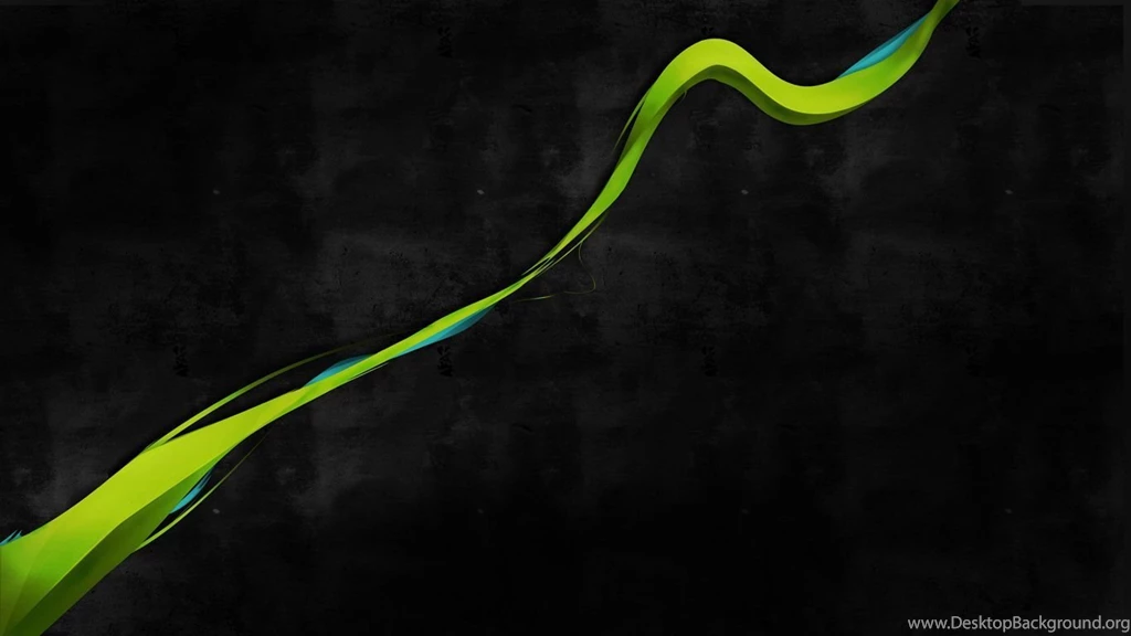 Green Line Abstract Image