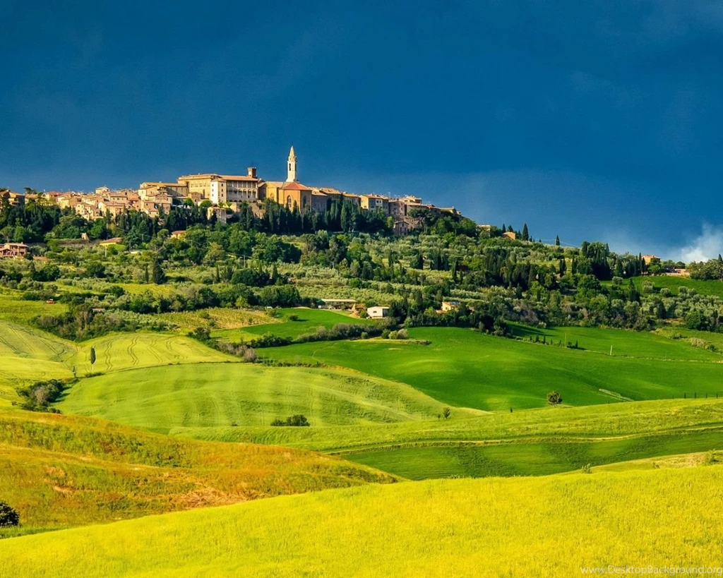 1280x1024 Italy Pienza Tuscany Meadows Desktop PC And Mac Wallpapers