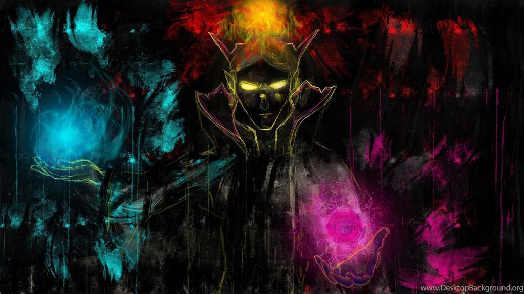 DOTA 2 Invoker Magic Games Fantasy Wizard Sorcerer Wallpapers ...