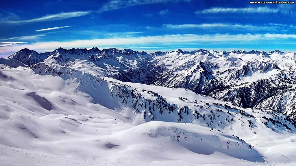 Snow Mountain Landscape Wallpaper.