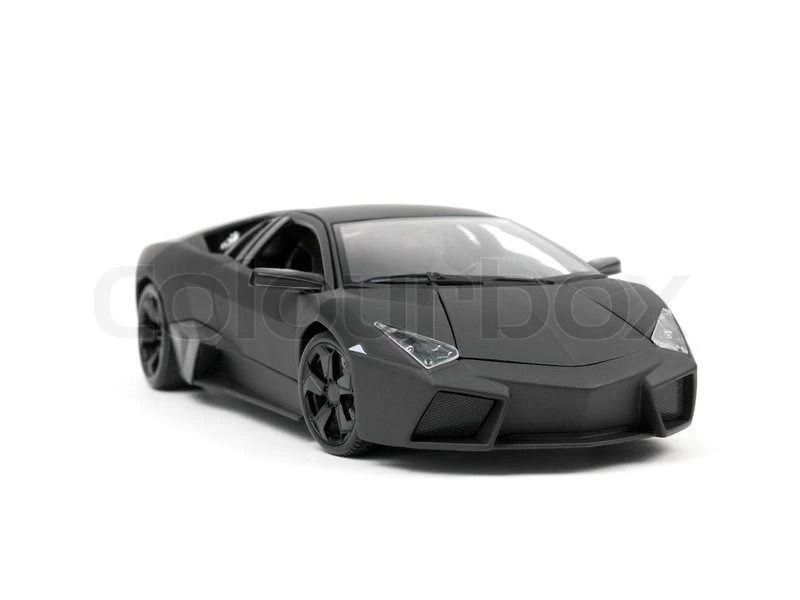 A Lamborghini Reventon Model Car Isolated Against A White ...