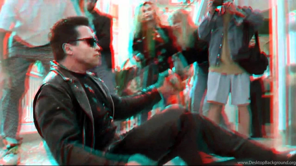 Terminator 2 Anaglyph Wallpapers Red Cyan YouTube