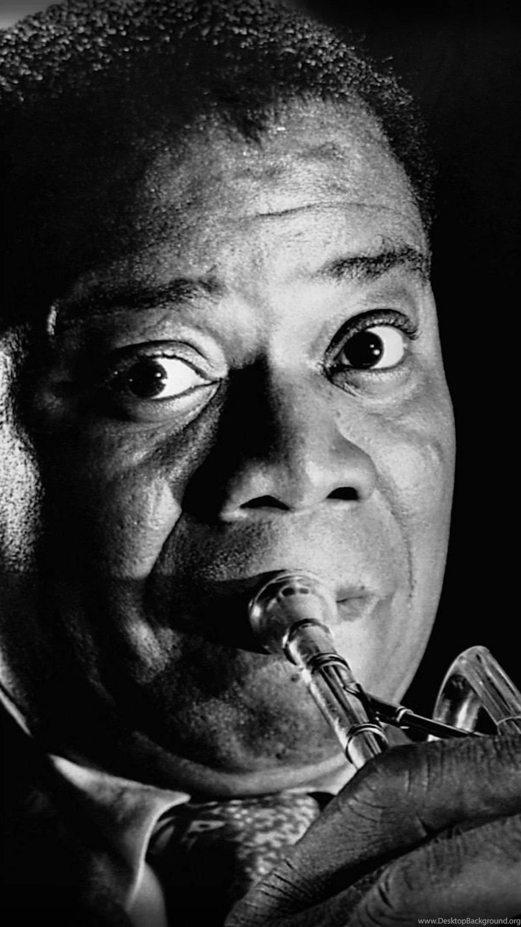 Download Wallpapers 1080x1920 Louis Armstrong, Look, Pipe, Face ...