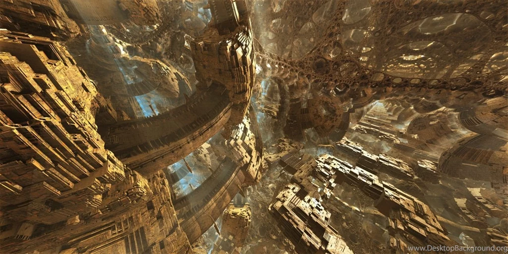 UnderCroft 1 3D Fractal Wall Covering   MarkJayBeeFractal.com