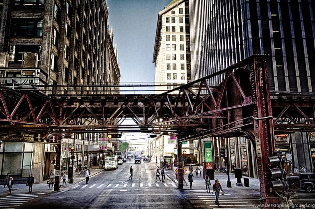 Roads Houses People Chicago City Street Cities Wallpapers ...