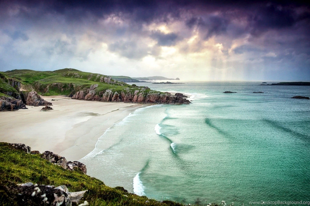 Alba Scotland Landscape Great Britain Ocean Sea Beach Coast ...