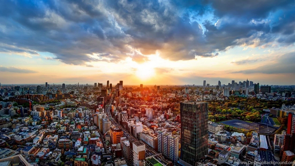 Tokyo City Aerial View Japan Wallpapers HD Free Download