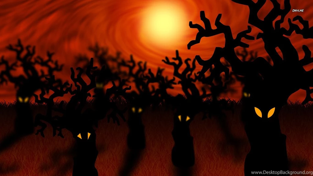 Forest On Halloween Wallpapers   Holiday Wallpapers