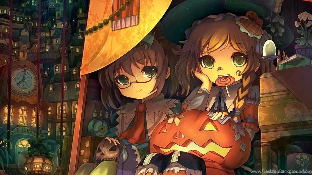Download 1366x768 Touhou Halloween Wallpapers