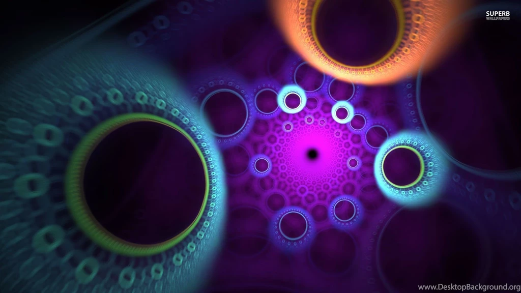 Neon Circles Wallpapers   Abstract Wallpapers