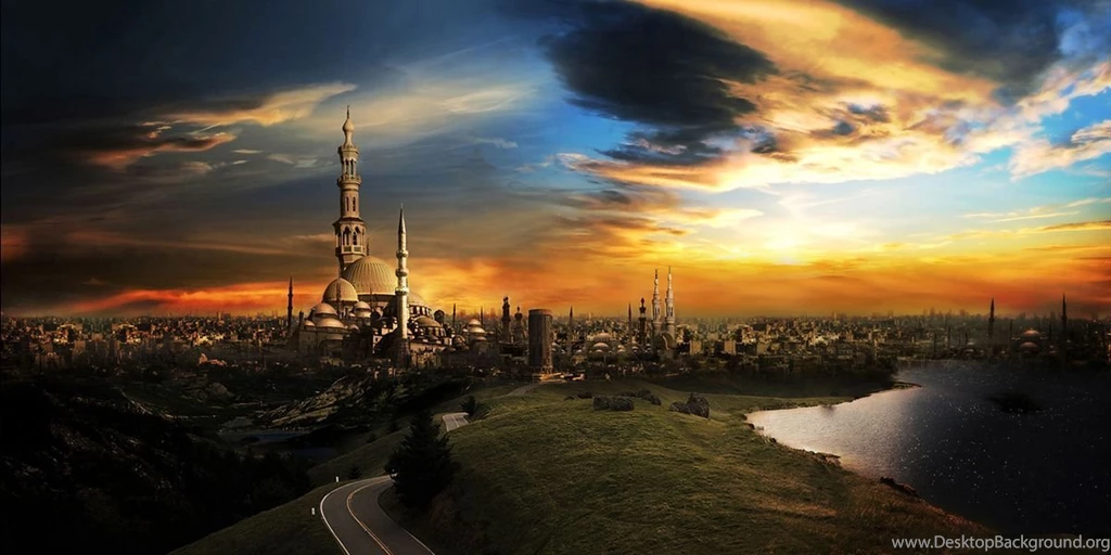 Sunset Fantasy Art Twitter Cover & Twitter Backgrounds