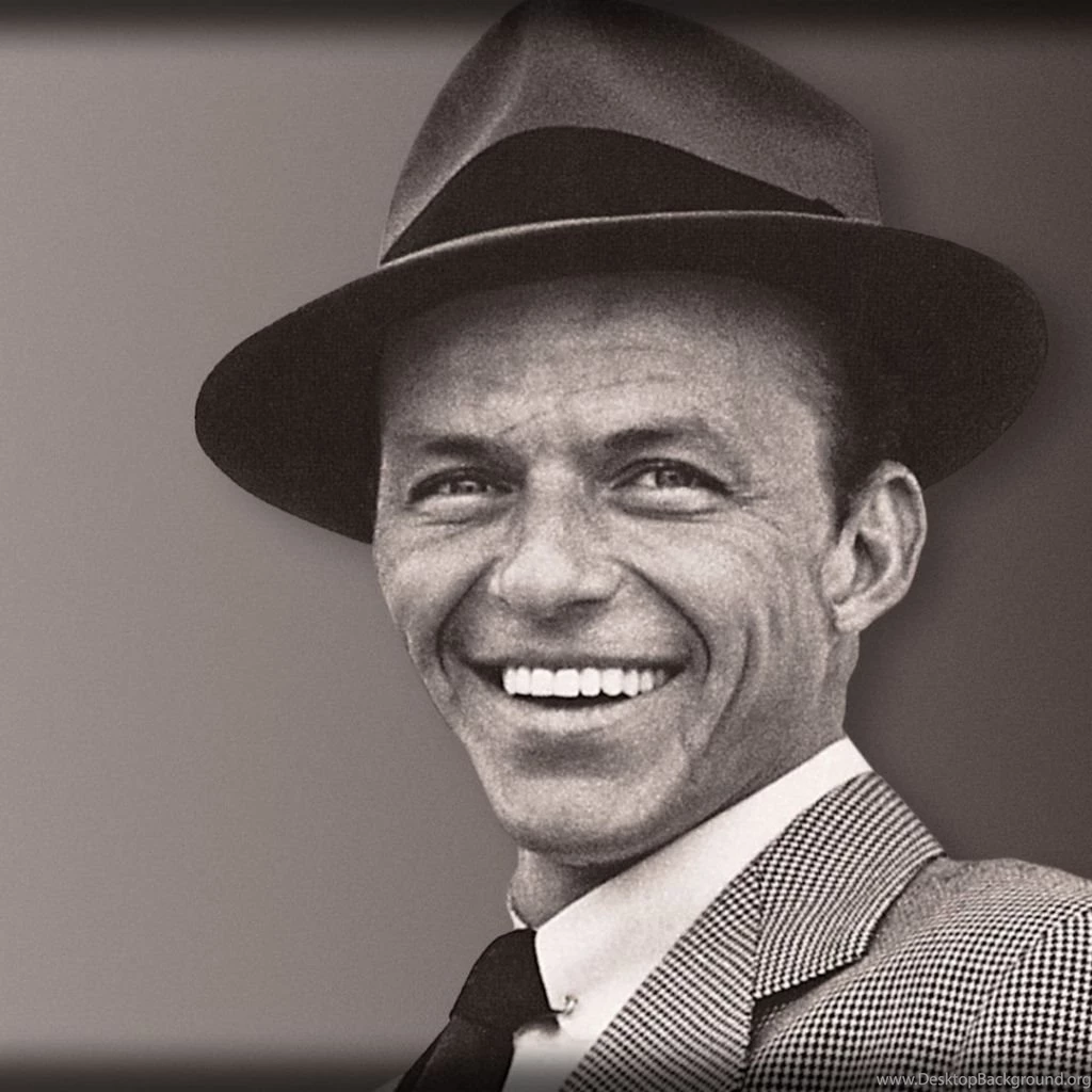 Download Wallpapers 1024x1024 Frank Sinatra, Smile, Suit, Hat, Face ...
