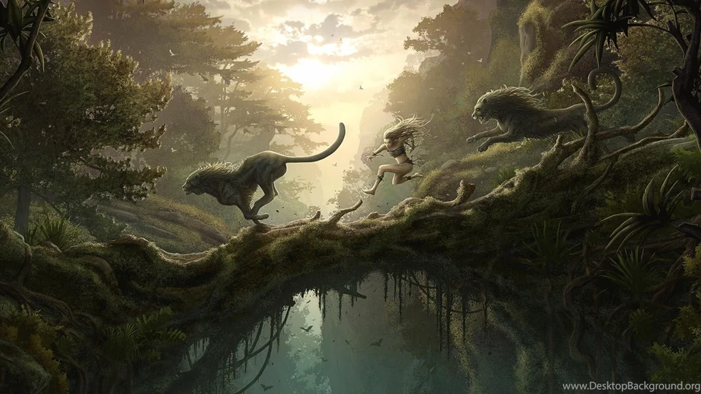 Running Animals Fantasy Wallpapers