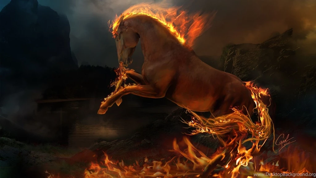 Horse Jumping, Fire, 1920x1080 HD Wallpapers And FREE Stock Photo