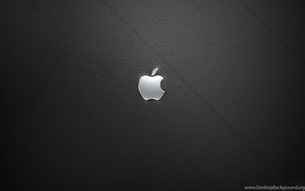 Apple On Gray Leather Desktop Wallpapers 22989