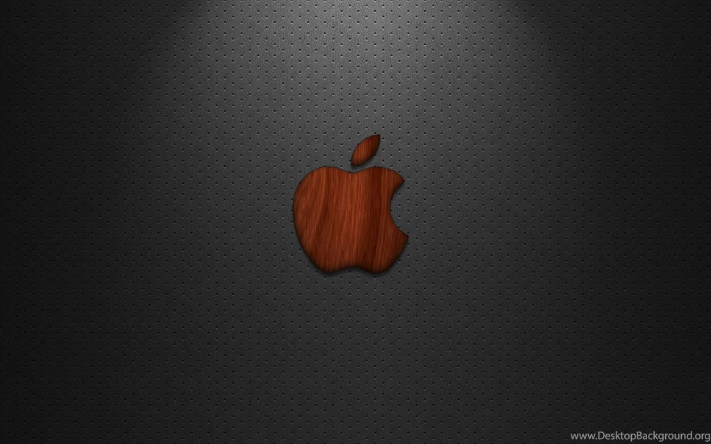 Wooden Apple On Leather Wallpapers 25171
