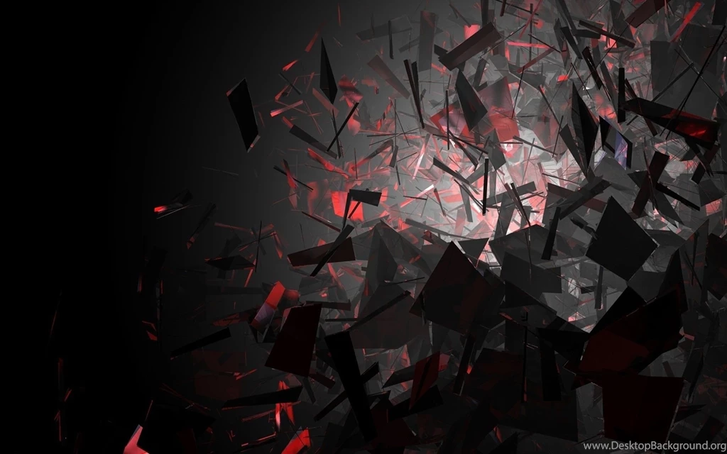 Abstract Black And Red Shapes Wallpapers