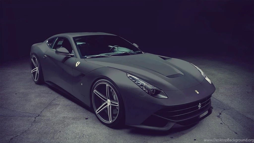 Matte Black Ferrari Wallpapers