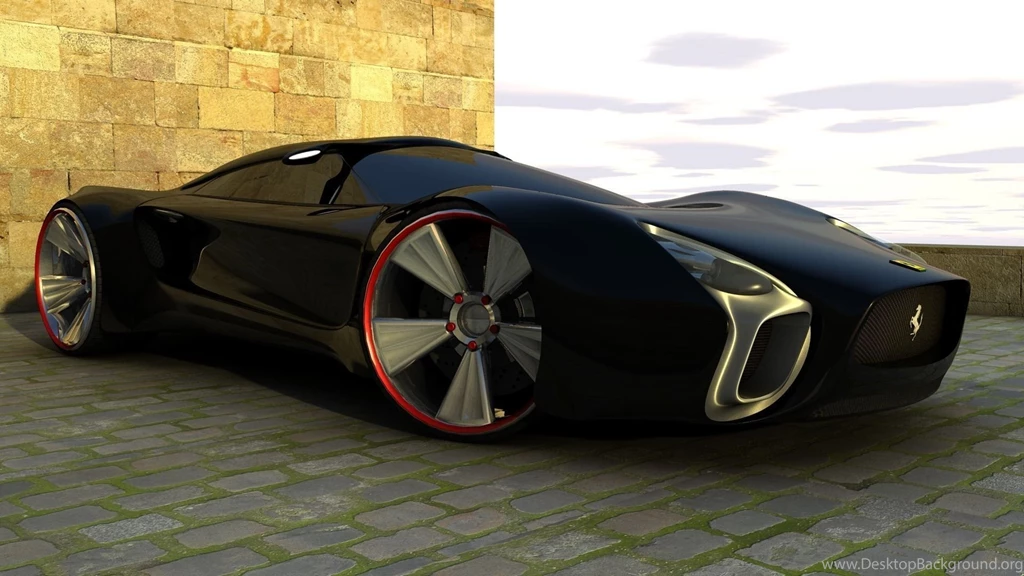 Download Black Ferrari Concept Car Perfect For Your Wallpapers ...