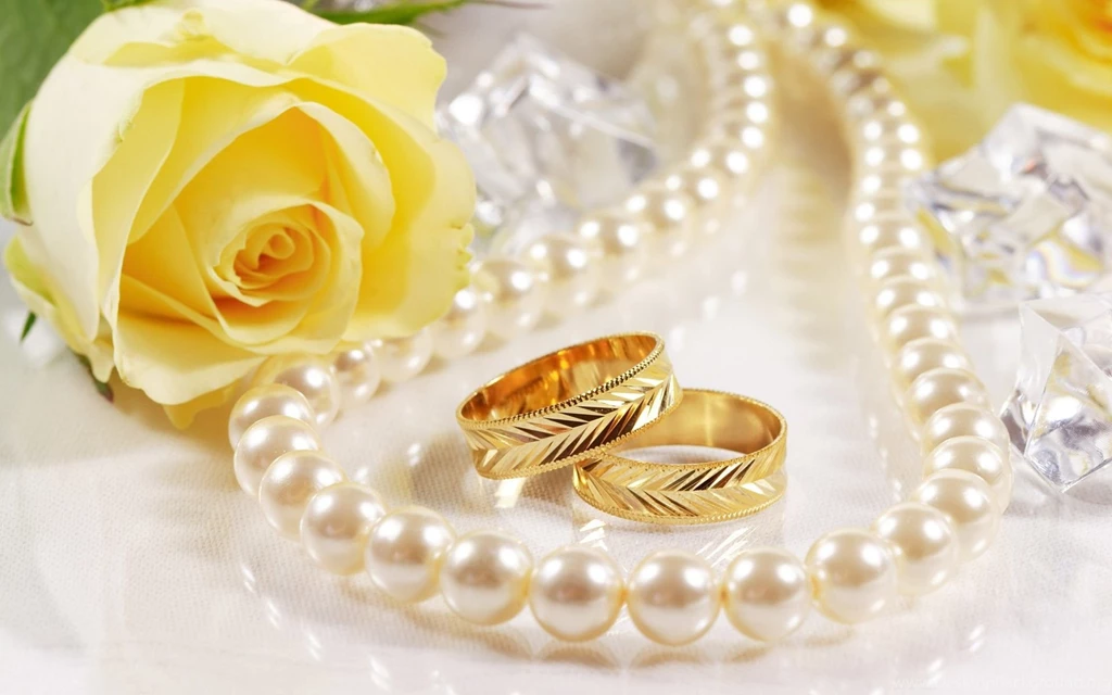 Wedding Wallpapers With Yellow Rose And Gold Wedding Ring 30011607 ...