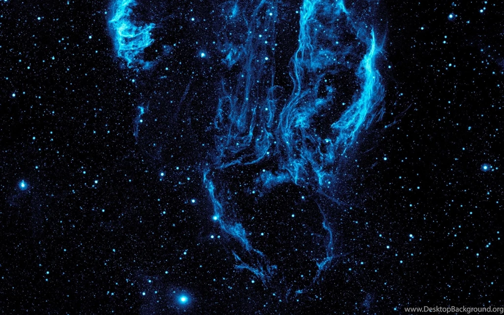 Blue Nebulae Outer Space Stars Wallpapers