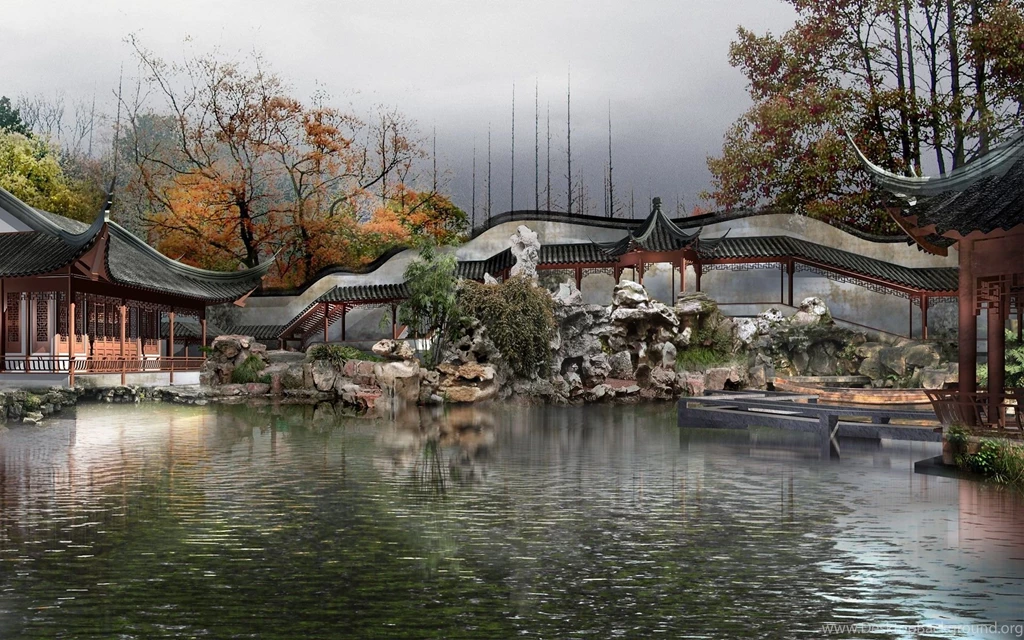 Landscapes Cgi Asian Architecture