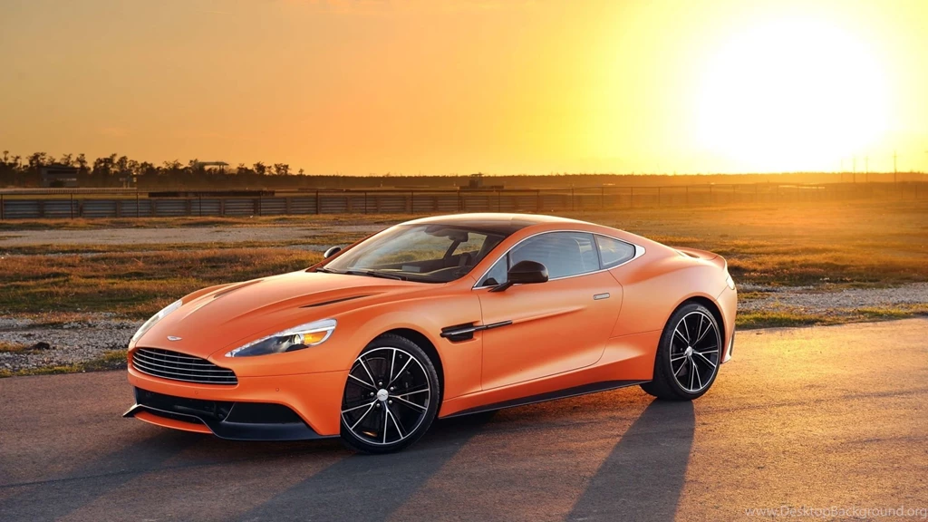 1920x1080 Orange Matte Aston Martin Vanquish Wallpapers