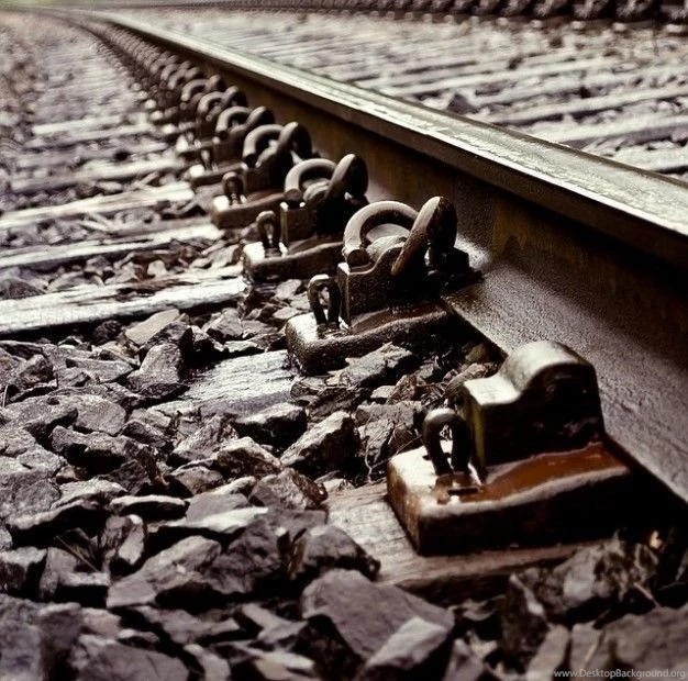 Iron Macro Railroad Train Backgrounds Track Photo