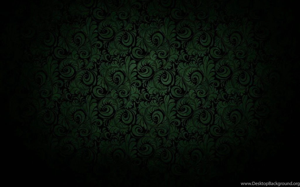 Dark Black Curved Bloom Green Wallpapers (