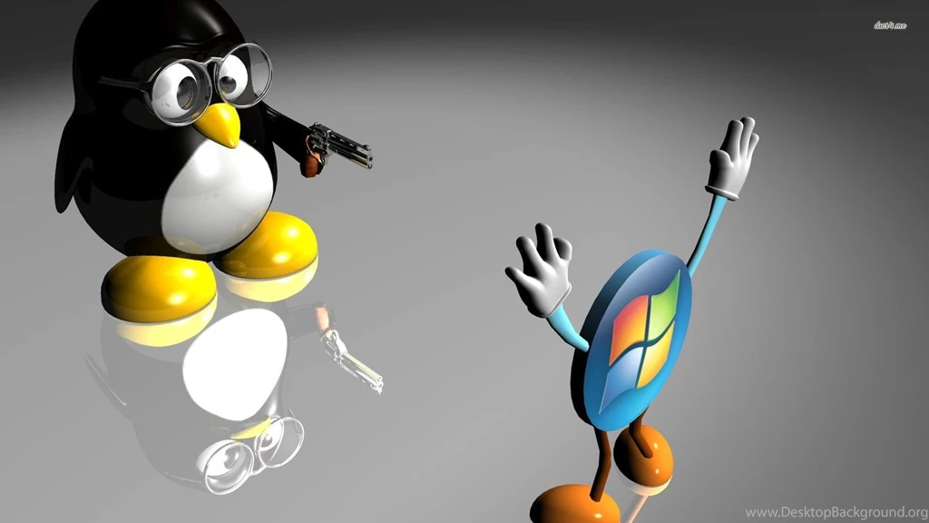 Linux Vs Windows Wallpapers Computer Wallpapers