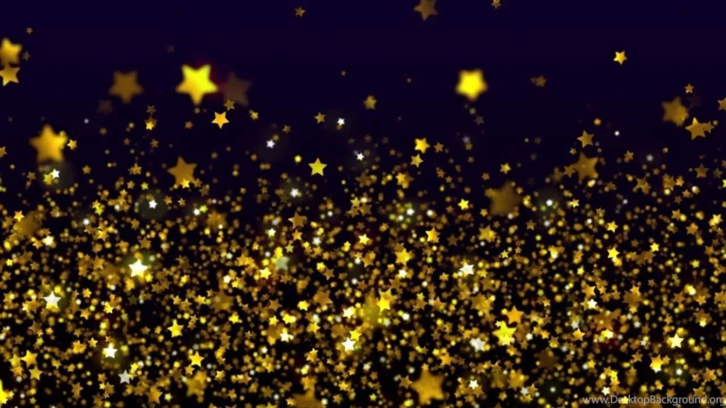 Shimmering Gold Stars Free Stock Video Backgrounds Loop YouTube