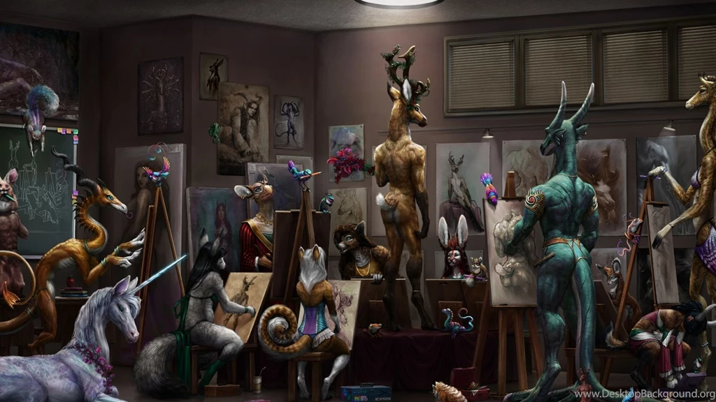 Download Wallpapers 1920x1080 Beings, Drawing, Artists, Art Full HD ...