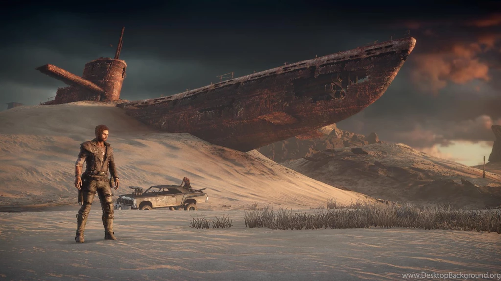 HD Backgrounds Mad Max Game Desert Dunes Ship Wallpapers ...