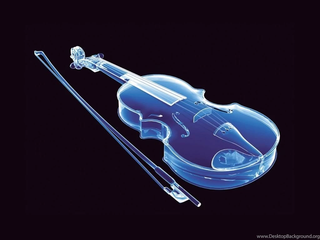 1024x768 Neon Violin Desktop PC And Mac Wallpapers