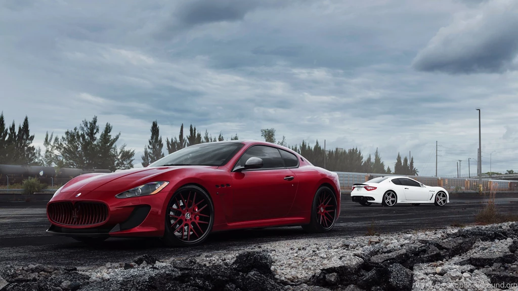 Wallpaper 3840×2160 maserati granturismo mc red side view 4K Ultra ...