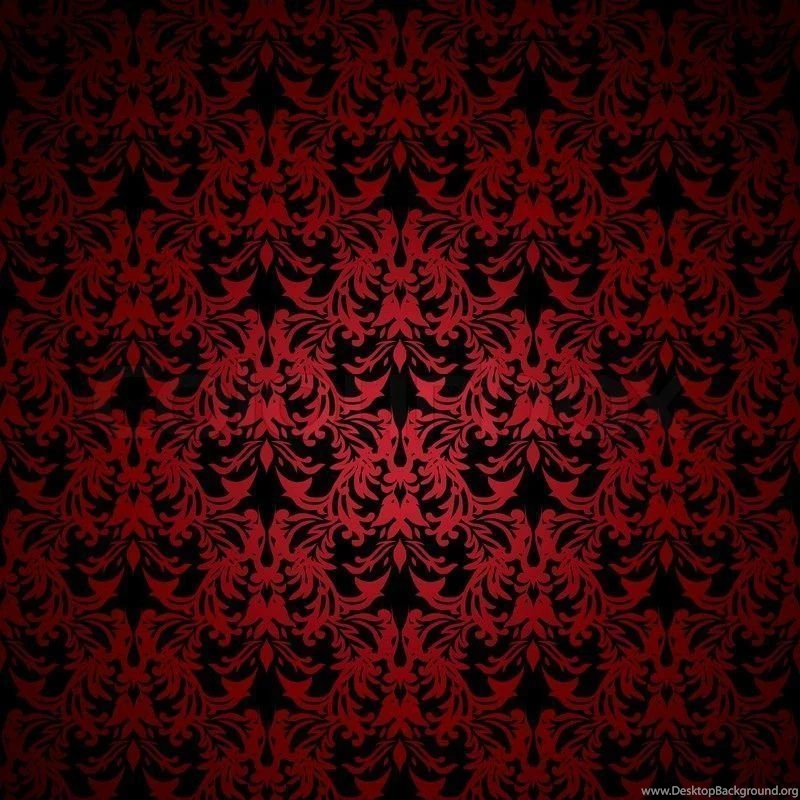 Red And Black Floral Inspired Backgrounds That Seamlessly Tiles ...