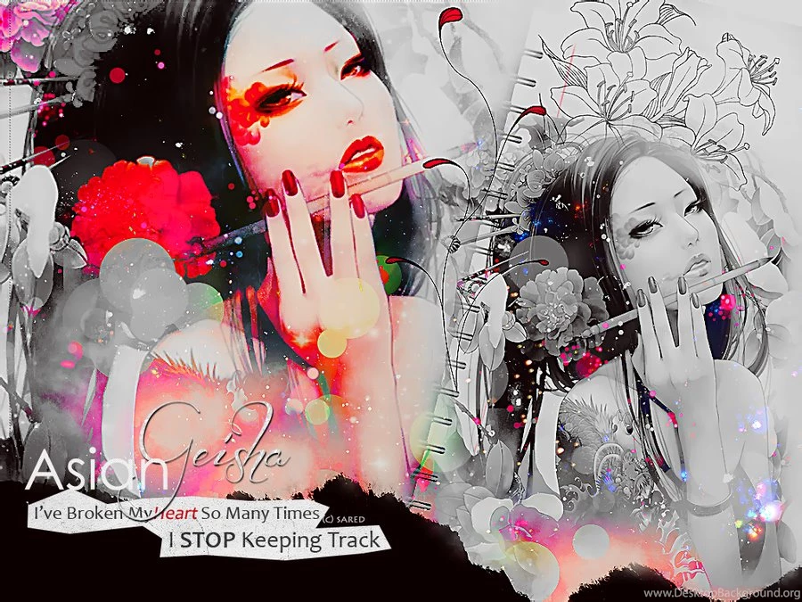 Asian Geisha Wallpapers By SaredGfx On DeviantArt