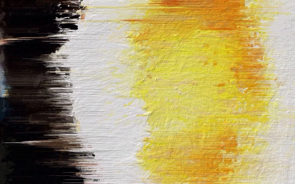 Black White Yellow Painted Brushed Design Cover Photo Wallpapers ...
