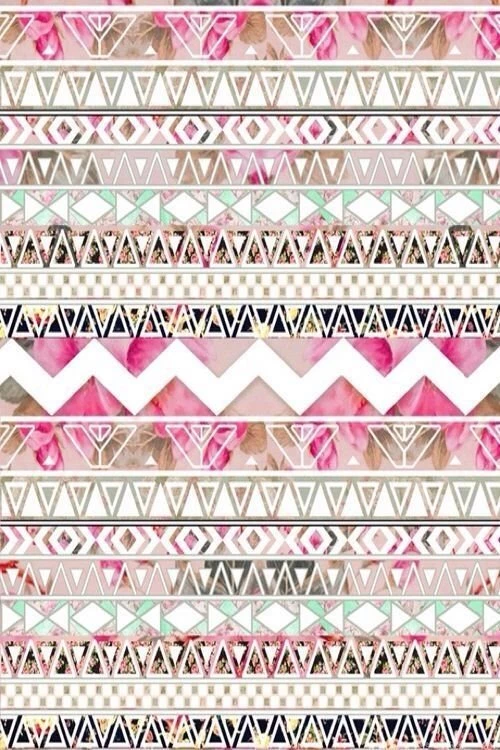 iPhone 5 Wallpapers   Floral Aztec Pattern