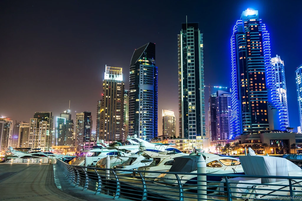United Arab Emirates Skyscrapers Dubai Night Cities Wallpapers ...