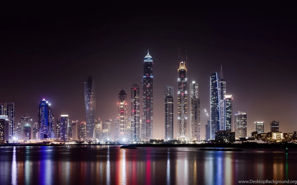 Purple Night Sky In Dubai Wallpapers 26356