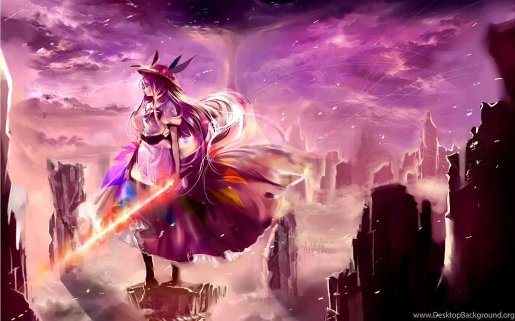 Girl With Fire Sword Wallpapers (15201) Wallpaperesque