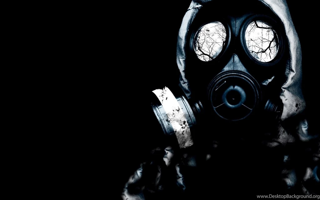 Download Black Green Gas Mask Lilzeu Tattoo De Wallpapers