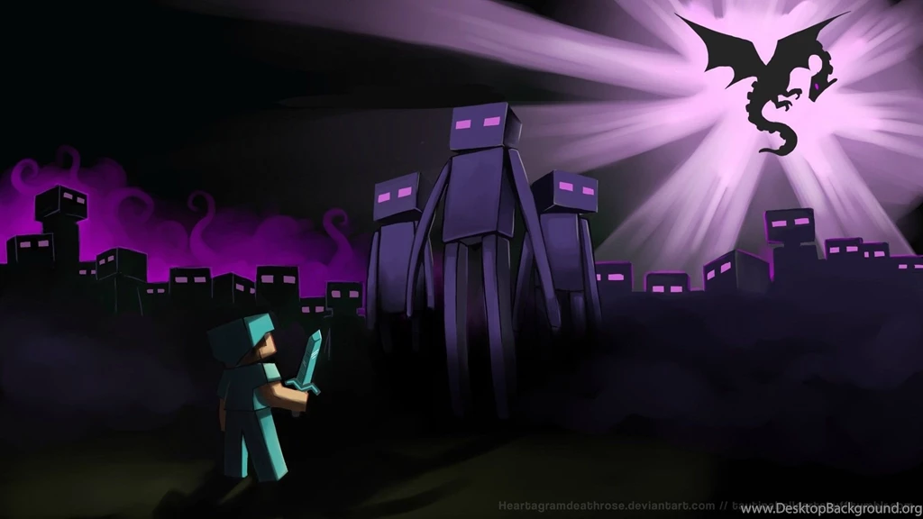 Enderman Endermen Minecraft Steve Artistic Wallpapers ...