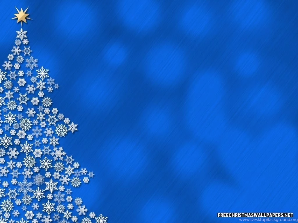 Stylish Blue Christmas Wallpapers