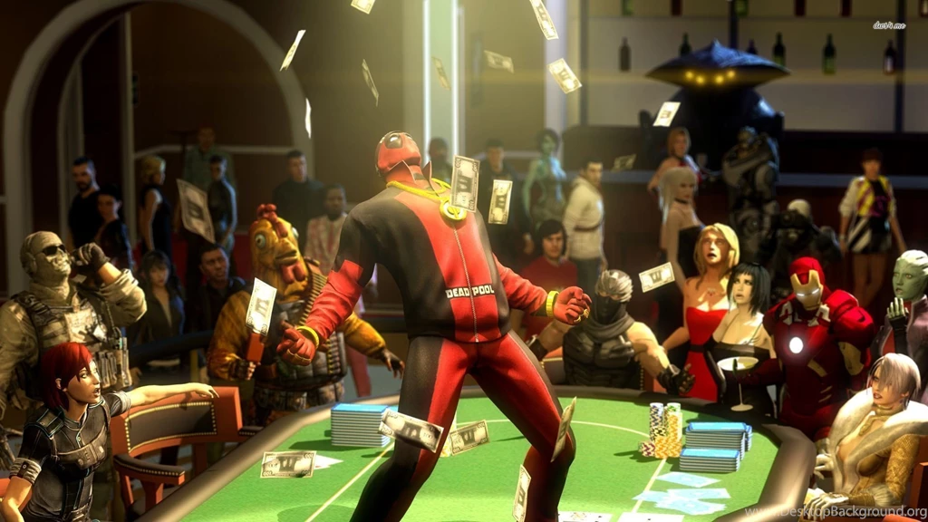 Deadpool In The Casino Wallpapers Comic Wallpapers