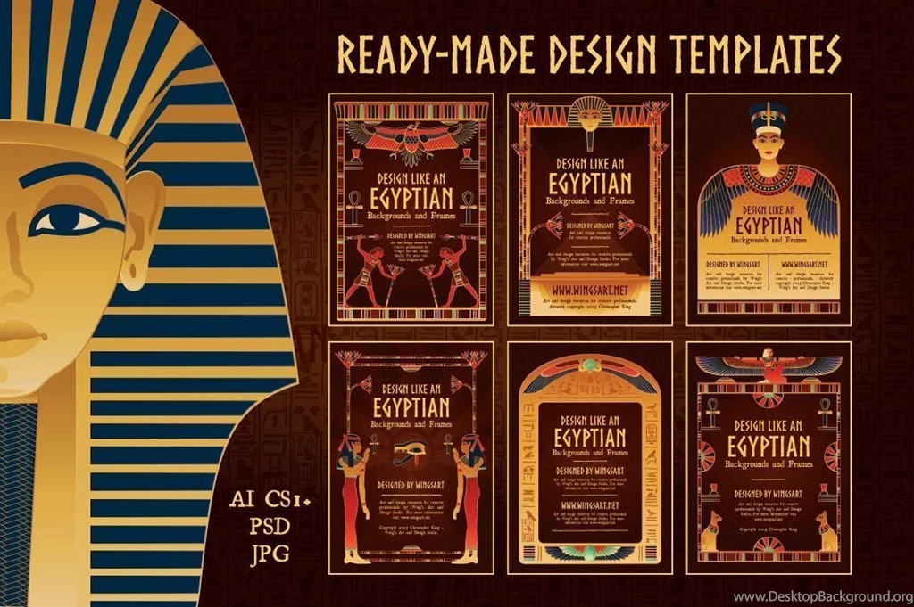 Egyptian Backgrounds And Frames