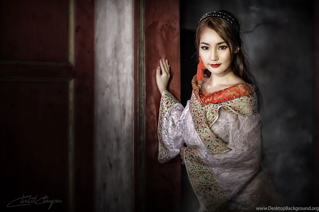 Oriental Portrait Thai Dress Asian Asian Wo Full HD Winsome ...